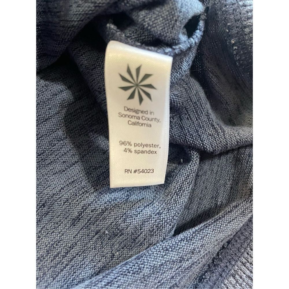 Athleta‎ Blissful Cowl Neck drawstring pullover Sweatshirt size XS blue - Picture 8 of 8